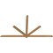 Ekena Millwork Kennewick Timber Gable Bracket, Western Red Cedar, 96"W x 52"H x 1 1/2"D x 3 1/2"F, 13/12 Pitch GBW096X52X0204KEN00SWR - alternate 4